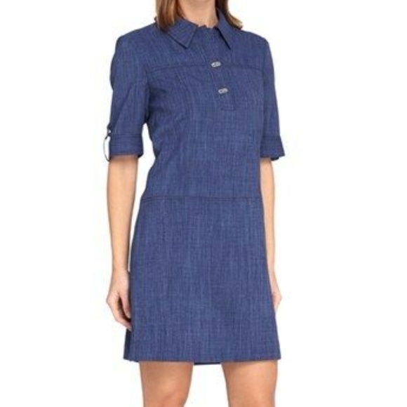 Robe TAHARI ASL Manches Courtes En Bleu Royal - Taille 8 - Neuf Sans étiquettes (essayage)